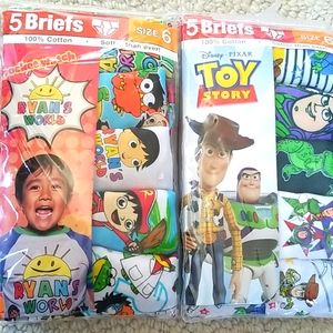 Size 6 New Boys Underwear